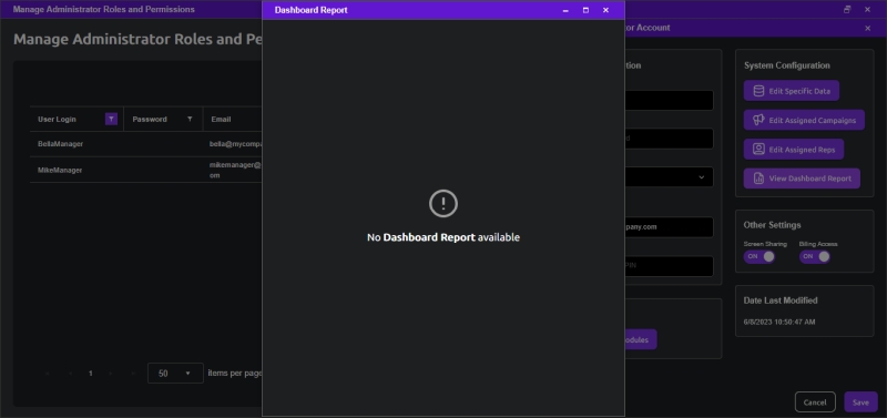Dashboard Reports