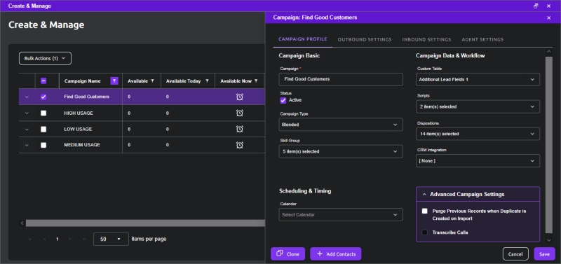 Campaign Profile