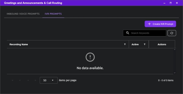 IVR Prompts