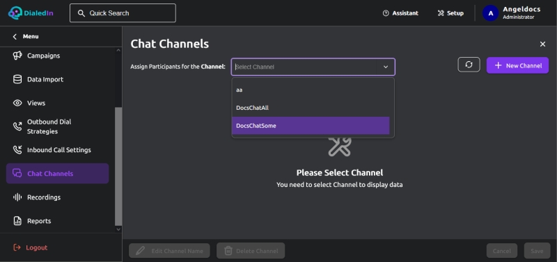 Chat Channels