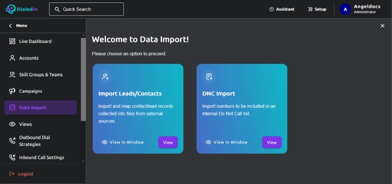 Data Import