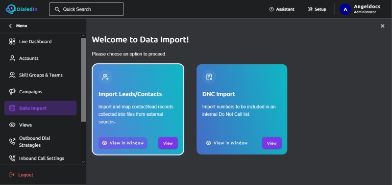 Contacts Import