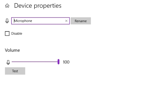 Device Properties