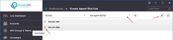 Agent Dial List