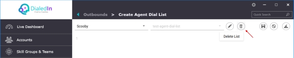 Agent Dial List