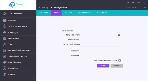 Pre-Defined Integrations